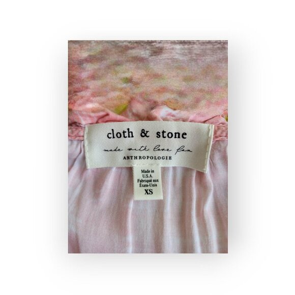 Anthropologie Cloth & Stone Pink Sleeveless Top XS - Picture 5 of 10